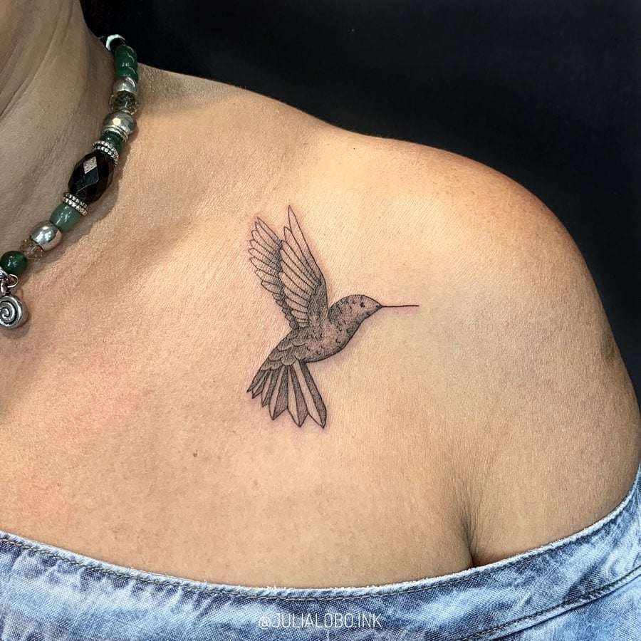 Tatuagem de Beija Flor