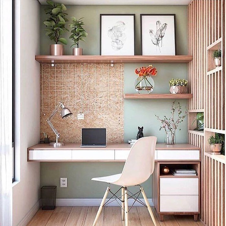 Decoração com Home Office Pequnos