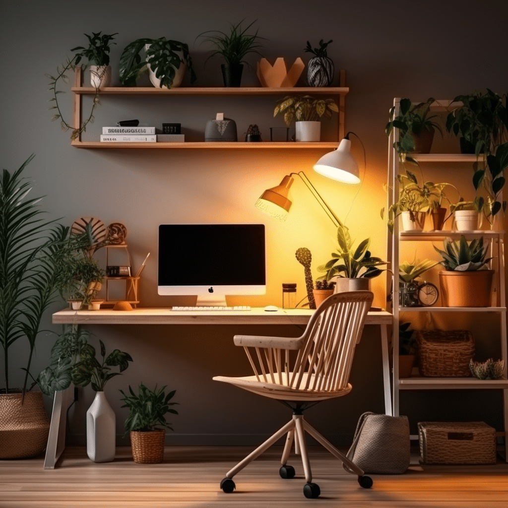 Decoração com Home Office Pequnos