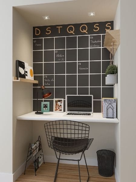 Decoração com Home Office Pequnos