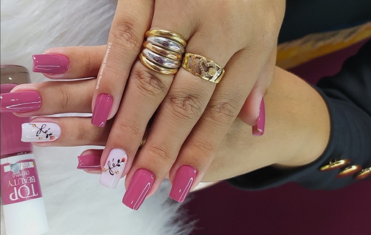 Unhas Decoradas Rosa