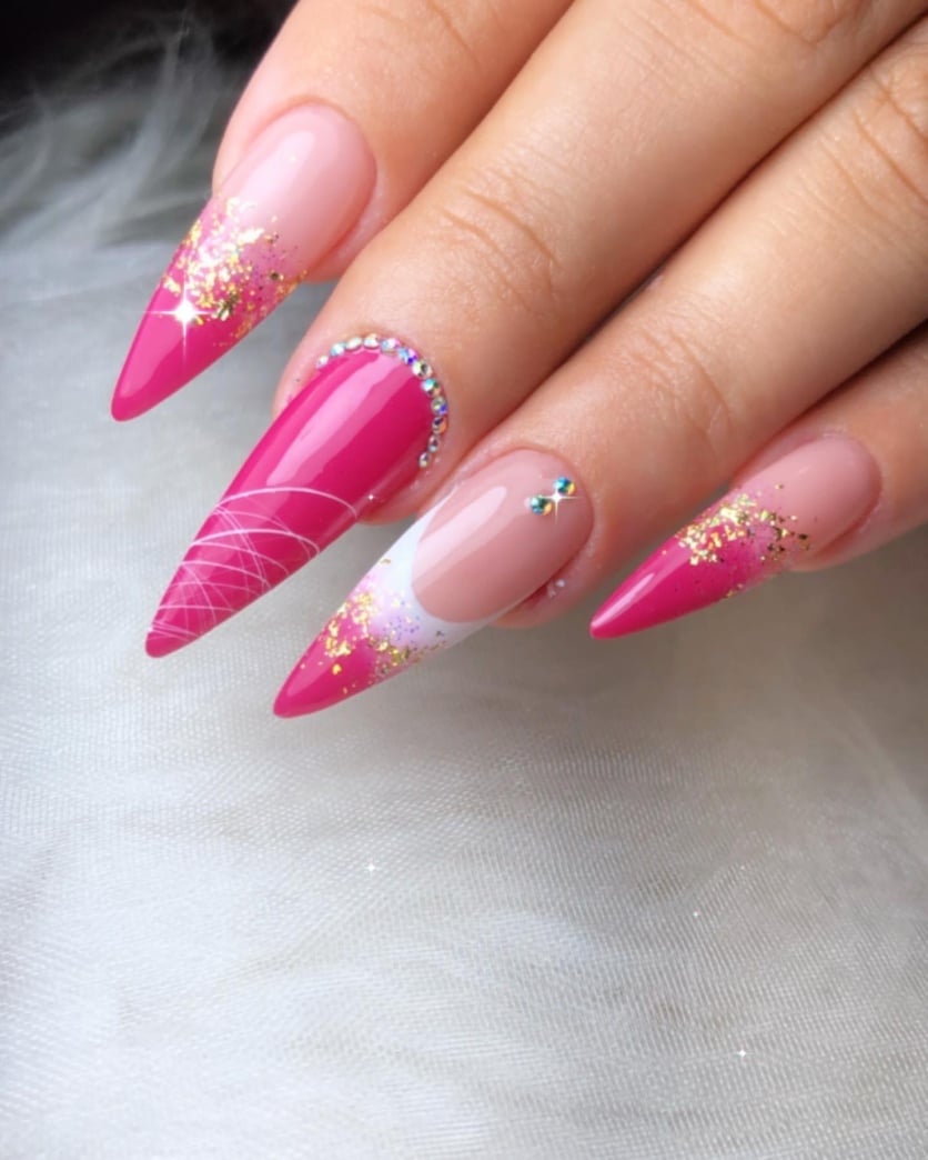 Unhas Decoradas Rosa