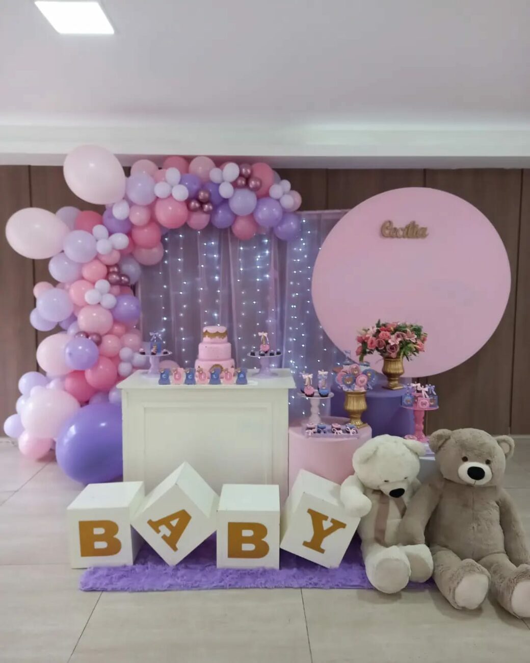 cha de bebe menina decoracao