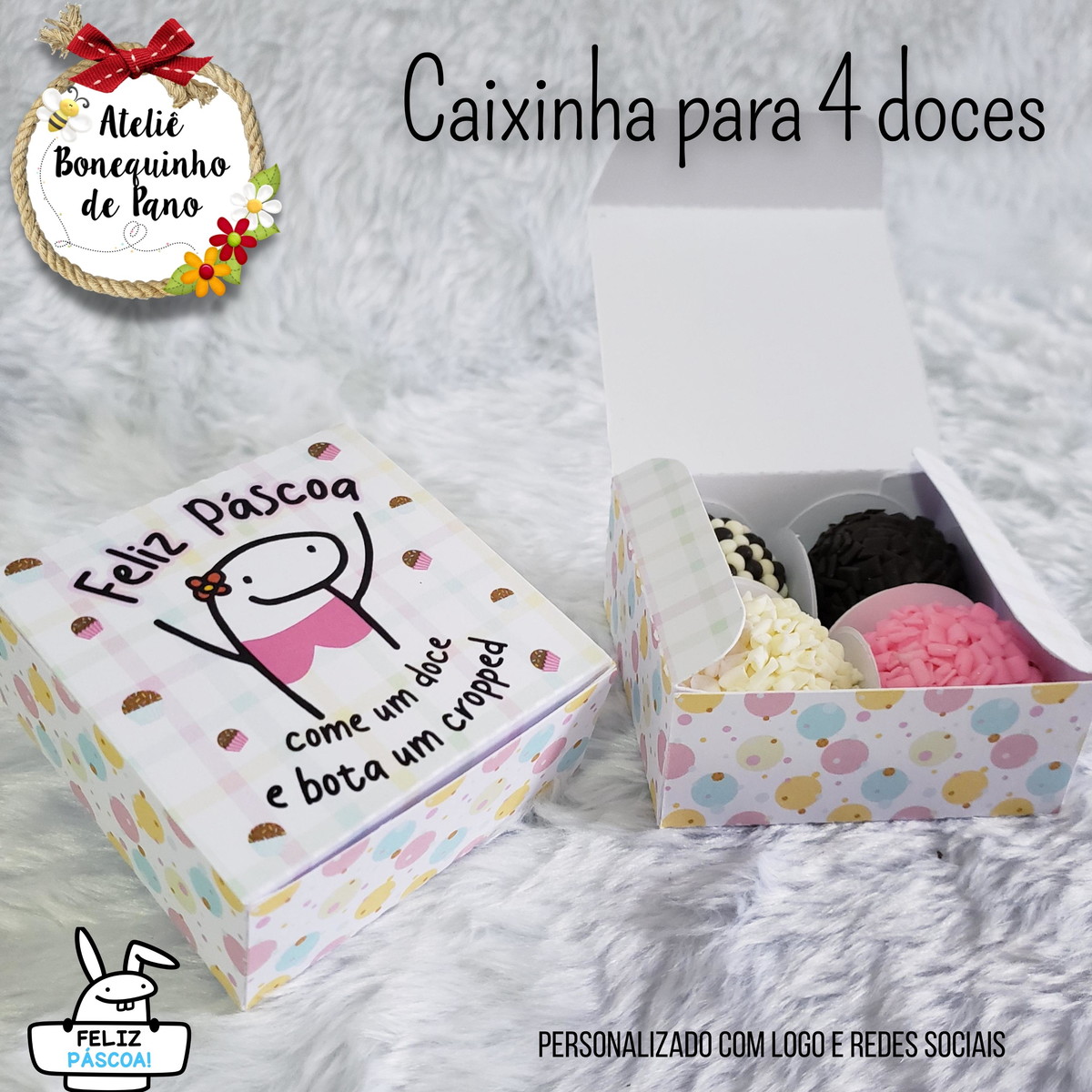 site:elo7.com.br Lembrancinha Barata de Páscoa Infantil