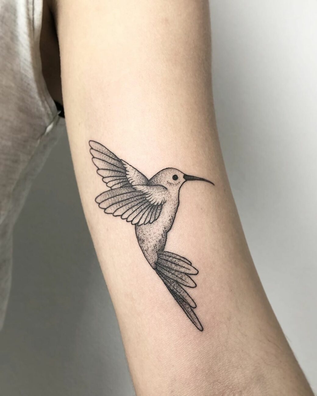 Tatuagem Beija Flor Feminina