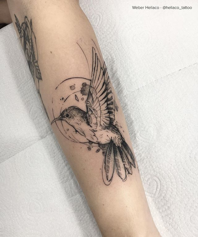 Tatuagem Beija Flor Feminina