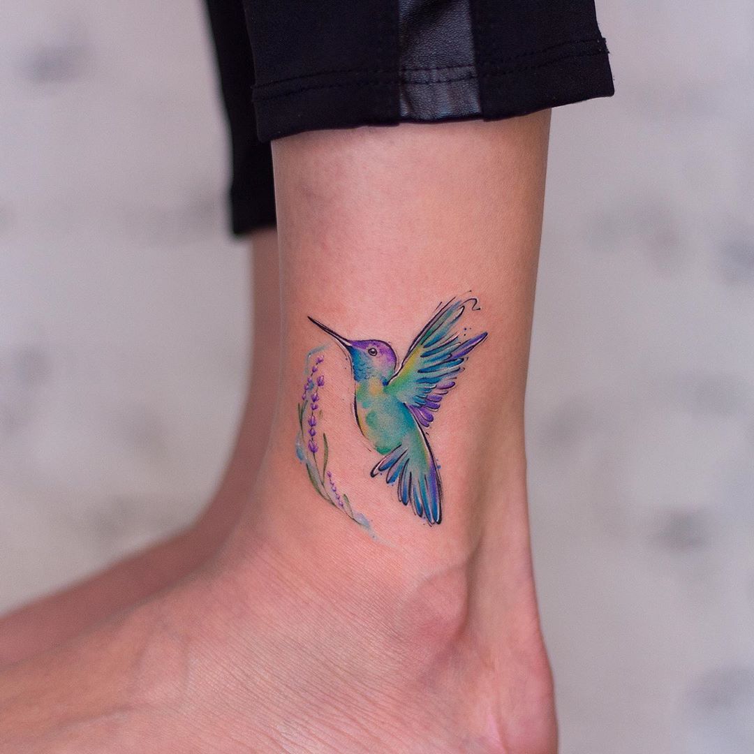 Tatuagem Beija Flor Feminina