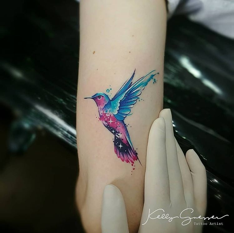 Tatuagem Beija Flor Feminina