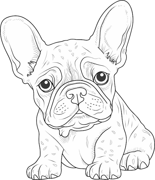 Desenho de Bulldog para Colorir