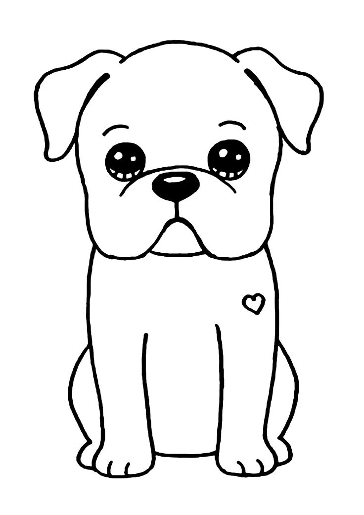 Desenho de Bulldog para Colorir