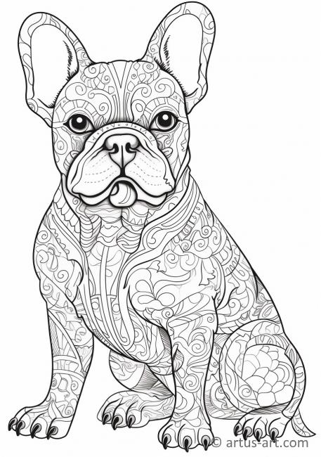 french bulldog coloring page