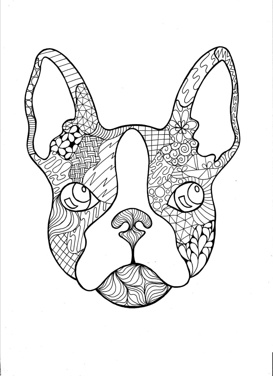 french bulldog coloring page