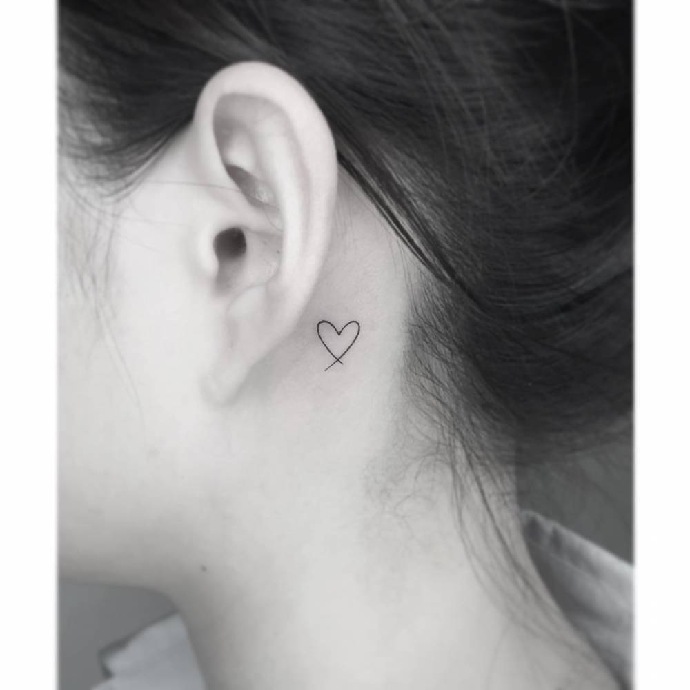 Delicate Heart Tattoo