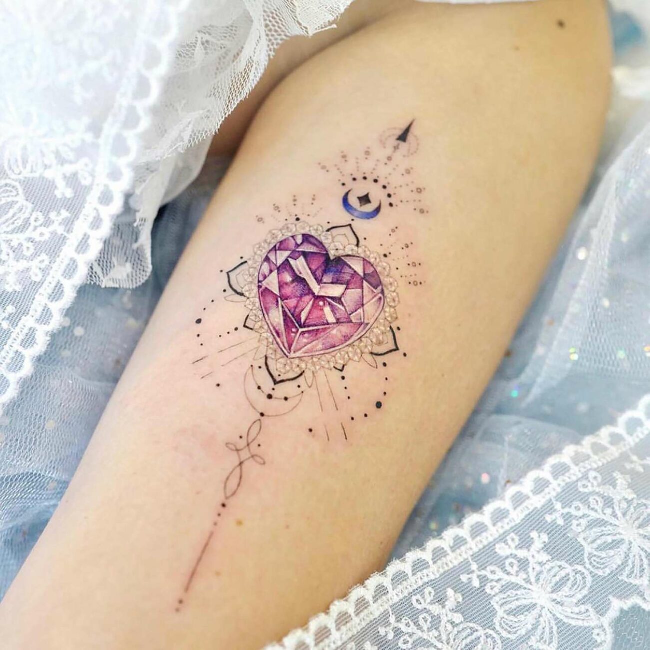 Delicate Heart Tattoo