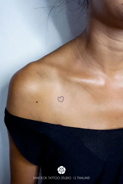 Delicate Heart Tattoo