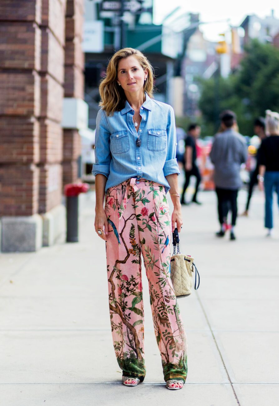 Floral Print Pants Look