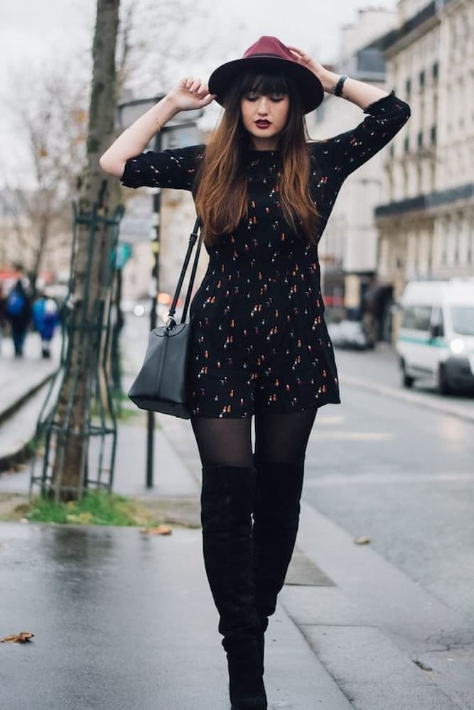 Look De Inverno Com Vestido E Bota