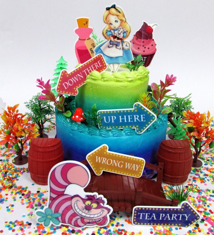 Alice in Wonderland Decorated Cake