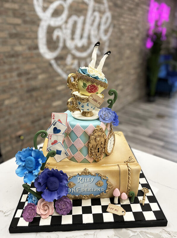 Alice in Wonderland Decorated Cake