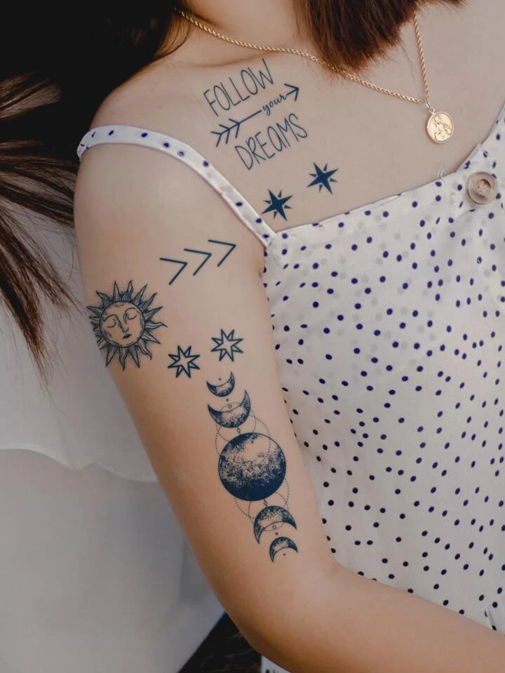 Tatuagem De Sol E Lua