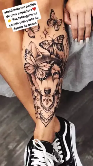 Tatuagem Feminina na Perna