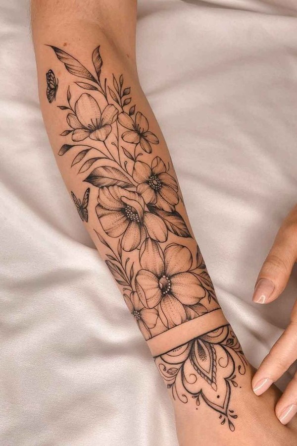 tatuagem feminina braço