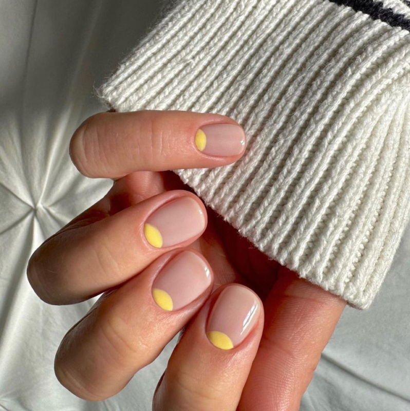 Yellow Decorated Nails