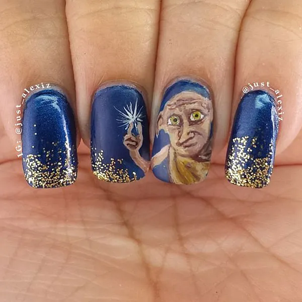 Harry Potter Decorated Nail