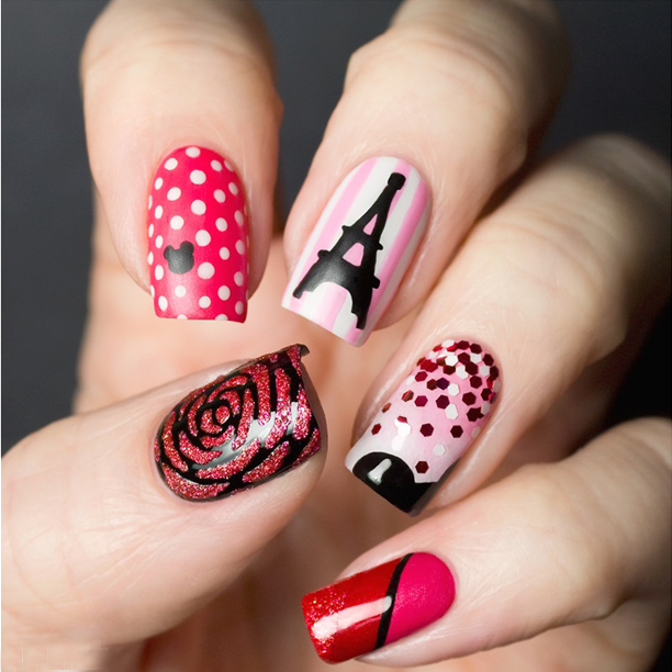 Paris Decorated Nail