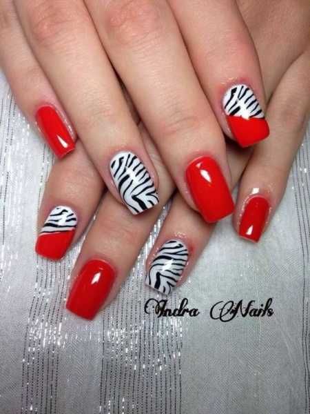 Unha Decorada Zebra