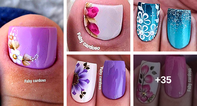 Unhas Decoradas De Flor