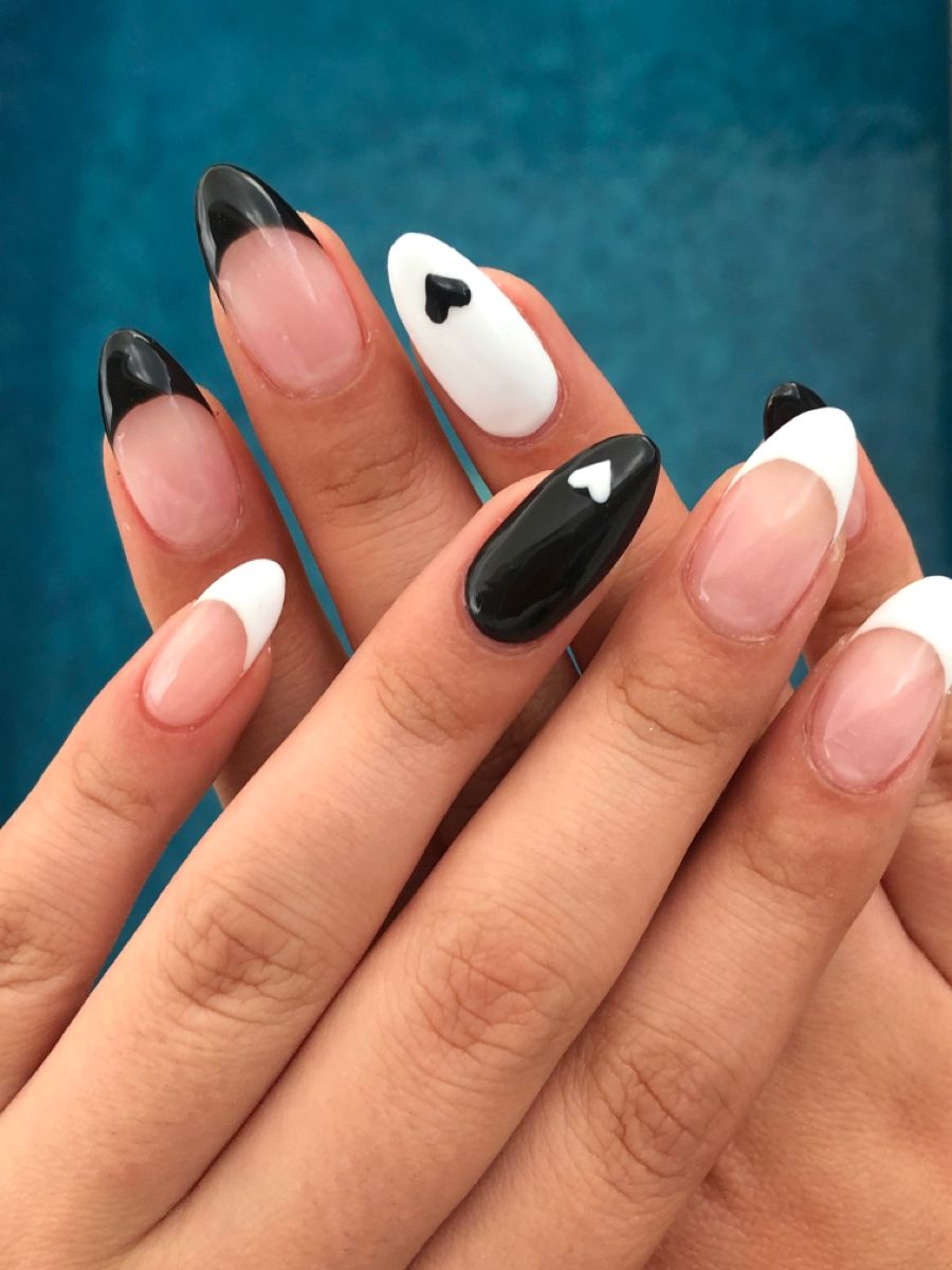 Unhas Decoradas Em Preto E Branco