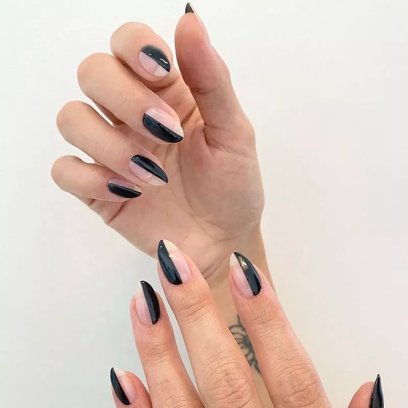 Unhas Decoradas Em Preto E Branco