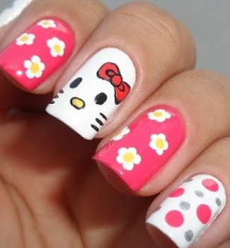 unhas-decoradas-hello-kitty