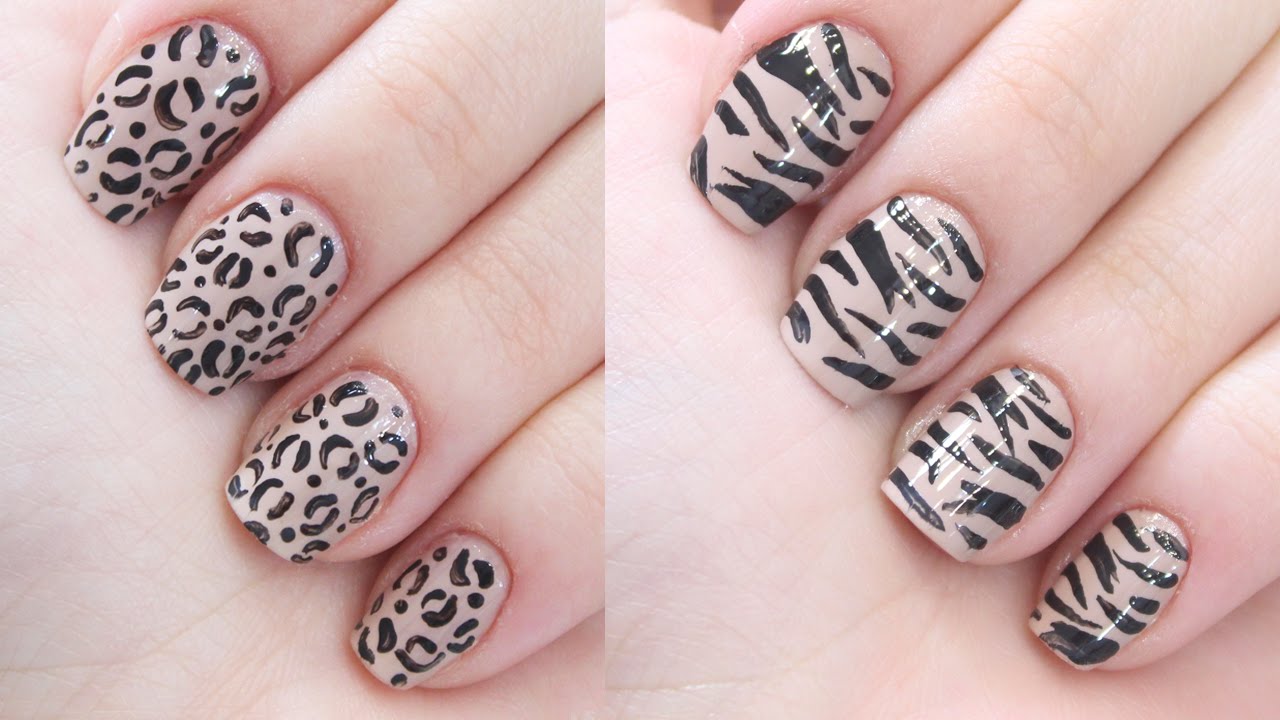 Unhas Decoradas Zebra E Onça