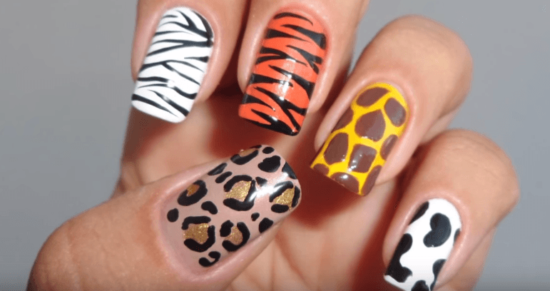 Unhas Decoradas Zebra E Onça