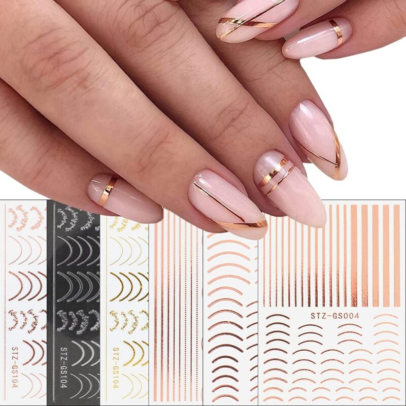 Gold Decorated Nails