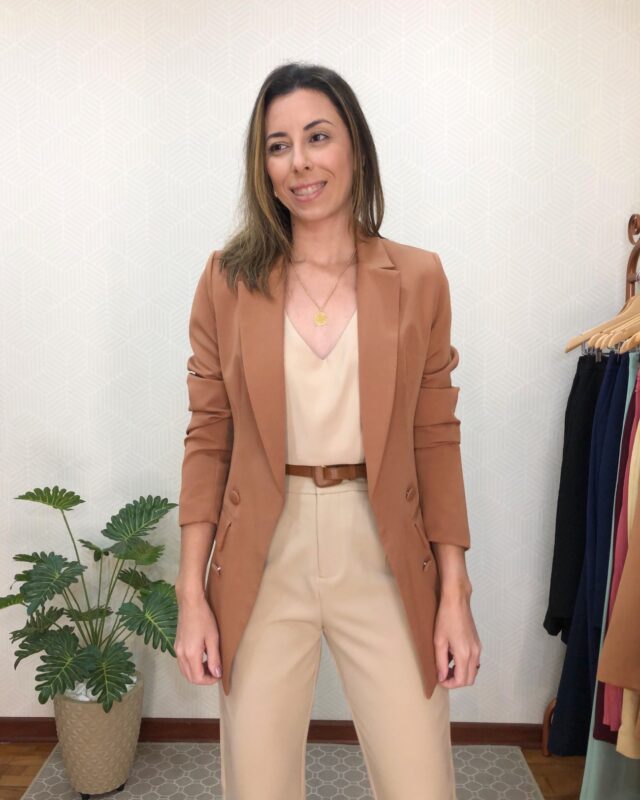 Look Com Blazer Feminino