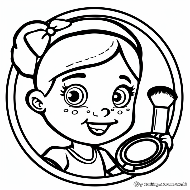 makeup coloring pages