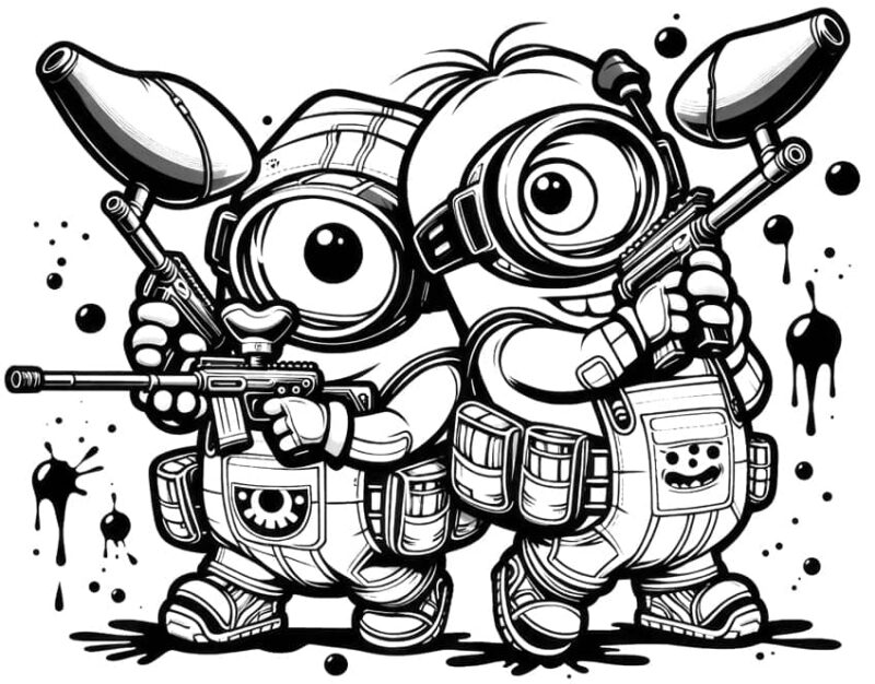 minions coloring pages