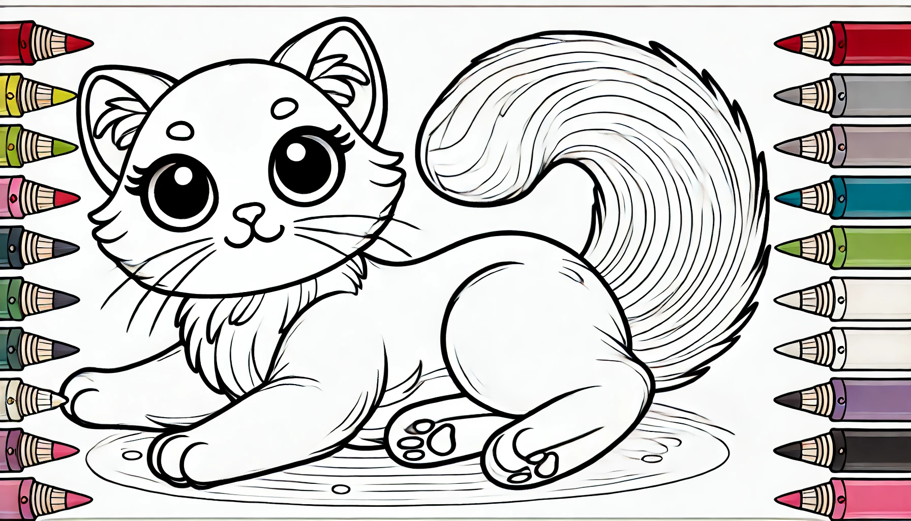 Desenho de Gato para Colorir