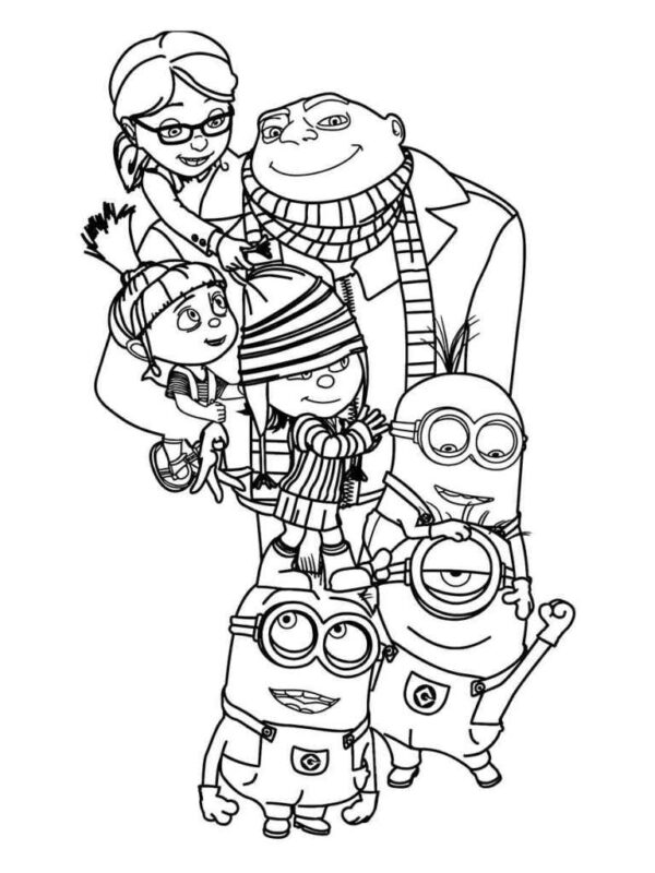 minions para colorir