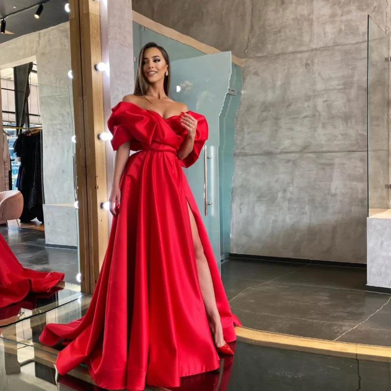 vestido vermelho longo