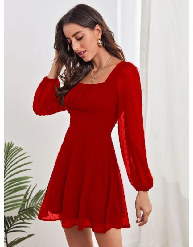 vestido vermelho curto