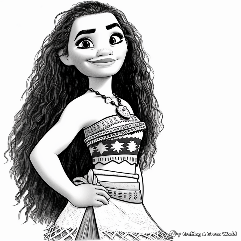 Moana Coloring Page