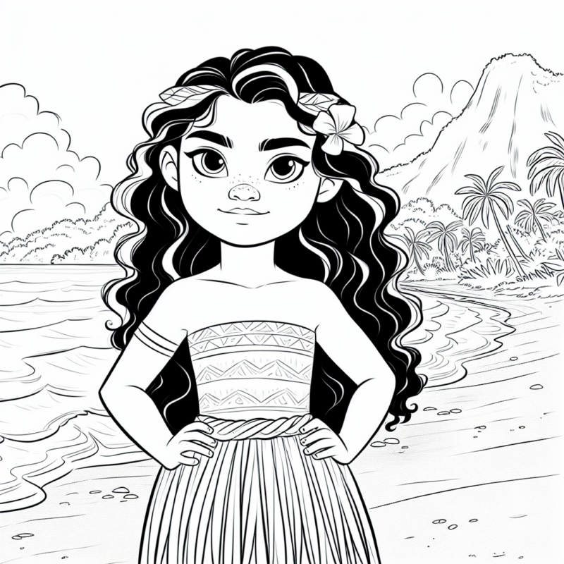 Moana Coloring Page