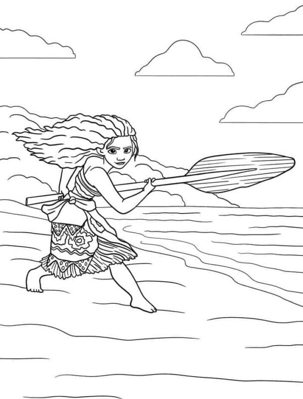 Moana Coloring Page