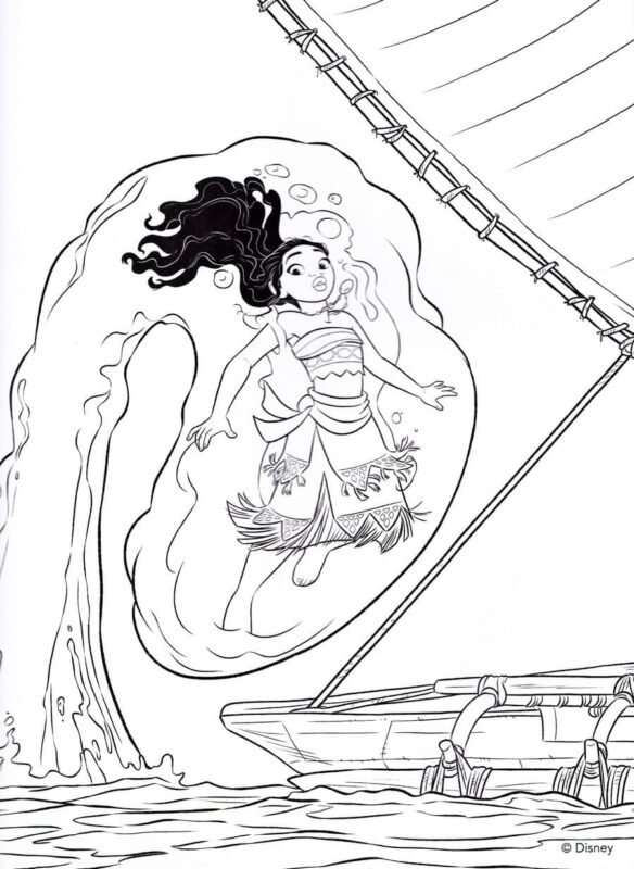 Moana Coloring Page