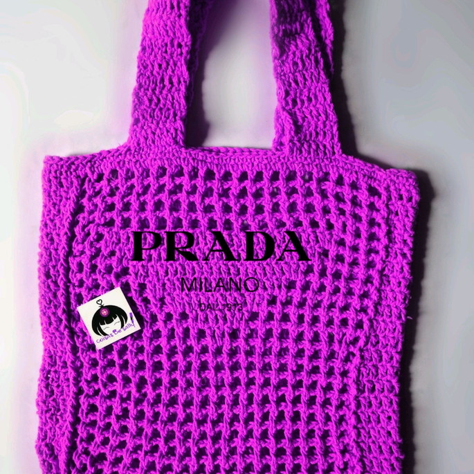 bolsa de croche prada