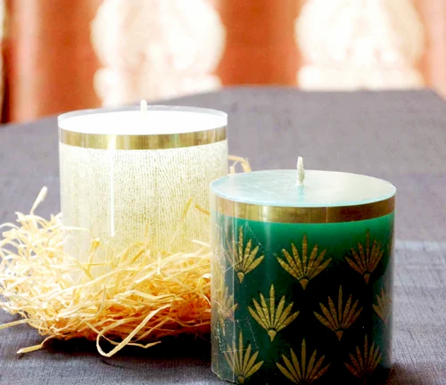 handmade decorative candle